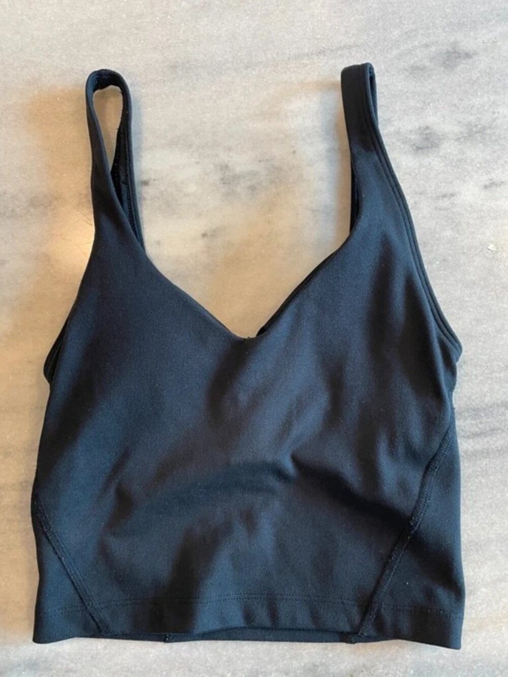 Gilly Hicks Women’s Black Go Recharge V-Neck Crop Tank Top XXS